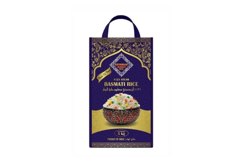 Arshman 1121 Steam Long Grain Basmati Rice – 5KG